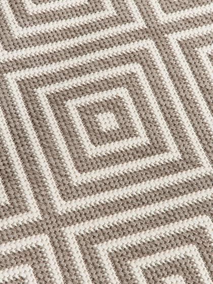 Westwing Alfombra Exterior Reversible Redonda En Rombos Reddy