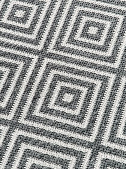 Westwing Alfombra Exterior Reversible Redonda En Rombos Reddy