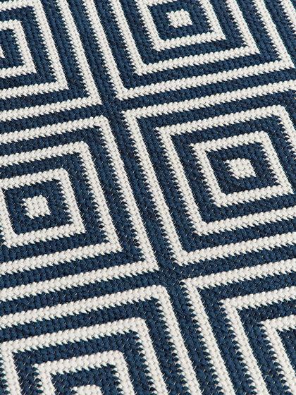 Westwing Alfombra Exterior Reversible Redonda En Rombos Reddy
