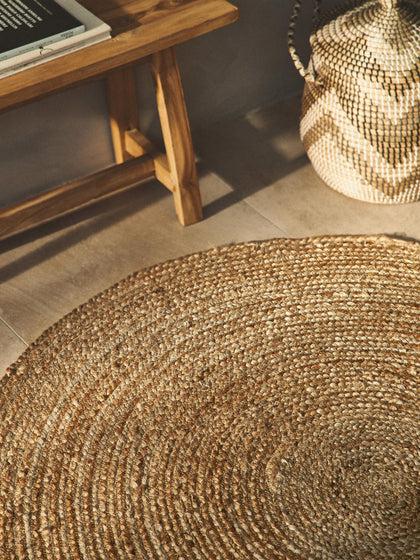 Westwing Alfombra Redonda Artesanal De Yute Sharmila