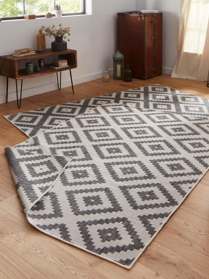 Westwing Alfombra Redonda Reversible De Interior/exterior Malta