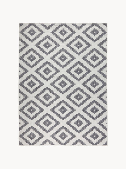 Westwing Alfombra redonda reversible de interior/exterior Malta