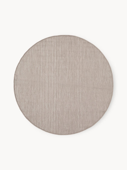 Westwing Alfombra reversible redonda para interior y exterior Whitby