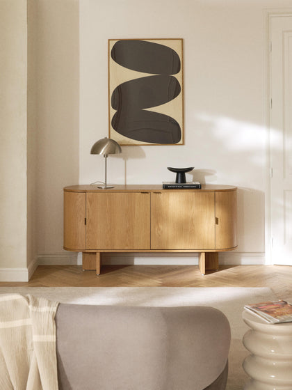 Westwing Aparador De Madera Con Esquinas Redondeadas Zumi