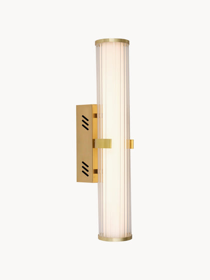 Westwing Aplique LED regulable para baño de vidrio opalino Clamp