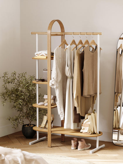 Westwing Armario De Madera De Eucalipto Con Estantes Bellwood