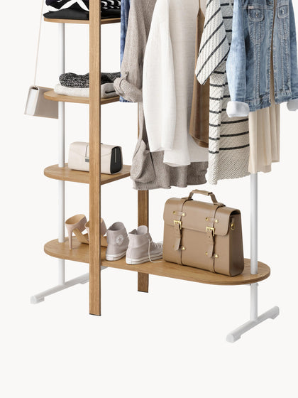 Westwing Armario De Madera De Eucalipto Con Estantes Bellwood