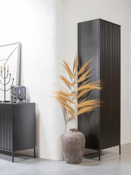 Westwing Armario De Madera De Pino Con Frente Acanalado Avourio