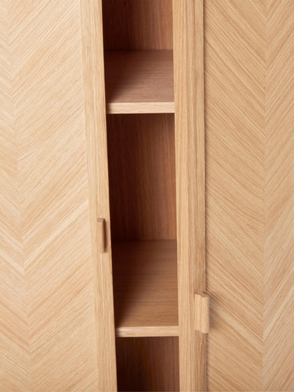 Westwing Armario De Madera De Roble Diseño Espiga Herringbone