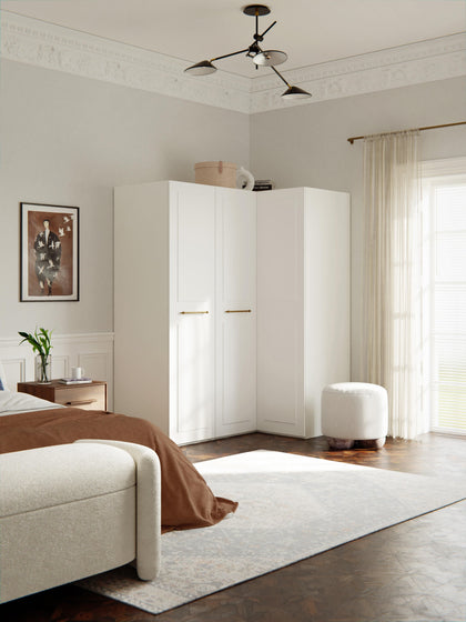 Westwing Armario Esquinero Modular Charlotte 3 Puertas (165 cm) Diferentes Variantes