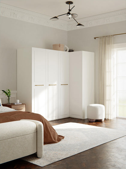 Westwing Armario Esquinero Modular Charlotte 4 Puertas (215 cm) Diferentes Variantes