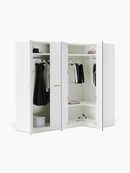 Westwing Armario Esquinero Modular Charlotte 4 Puertas (215 cm) Diferentes Variantes