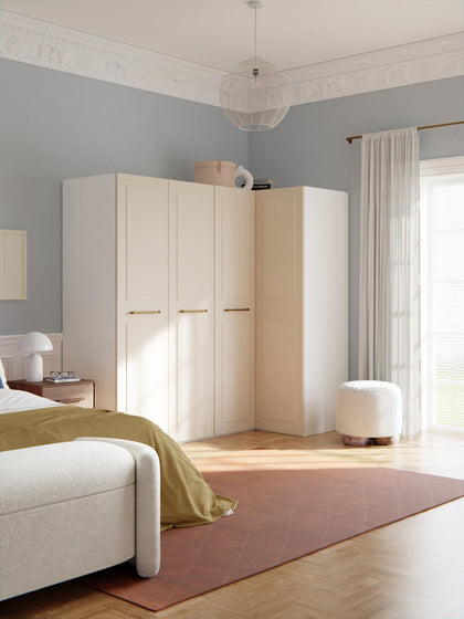 Westwing Armario Esquinero Modular Charlotte 4 Puertas (215 cm) Diferentes Variantes