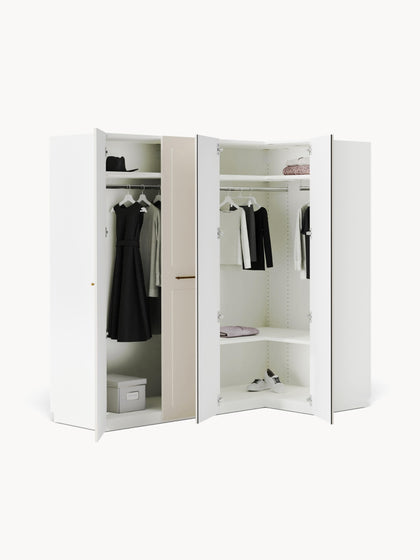 Westwing Armario Esquinero Modular Charlotte 4 Puertas (215 cm) Diferentes Variantes