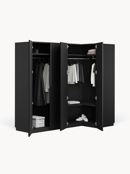 Westwing Armario Esquinero Modular Leon 4 Puertas (215 cm) Diferentes Variantes
