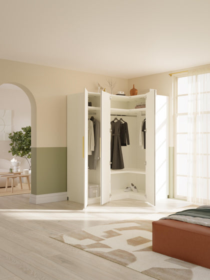 Westwing Armario Esquinero Modular Simone 3 Puertas (165 cm) Variantes Diferentes