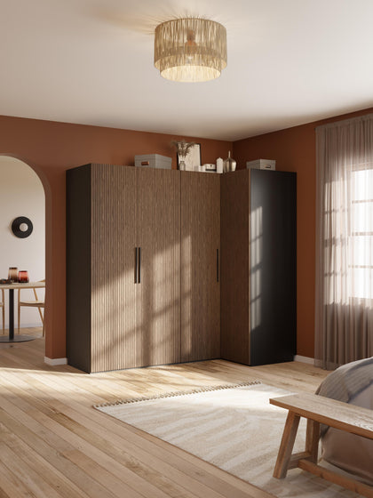 Westwing Armario Esquinero Modular Simone 4 Puertas (215 cm) Diferentes Variantes