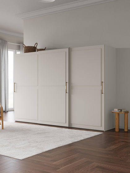 Westwing Armario Modular Charlotte 3 puertas Correderas (300 cm) Diferentes Variantes