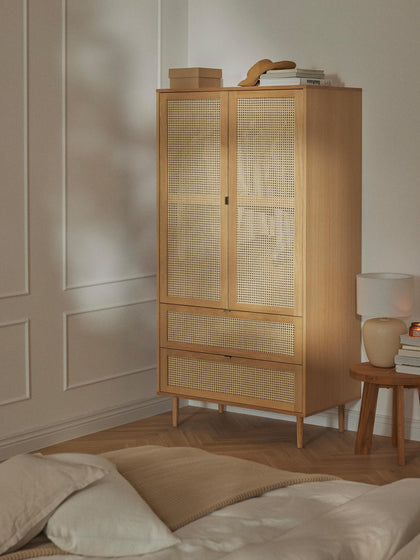 Westwing Armario Pequeño Con Tejido Vienés Aries 2 Puertas