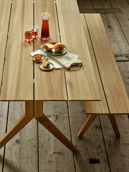 Westwing Banco Artesanal Para Exterior De Madera De Teca Loft Tamaños Diferentes