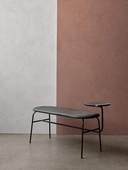 Westwing Banco De Cuero Afterroom Tablero De Mármol