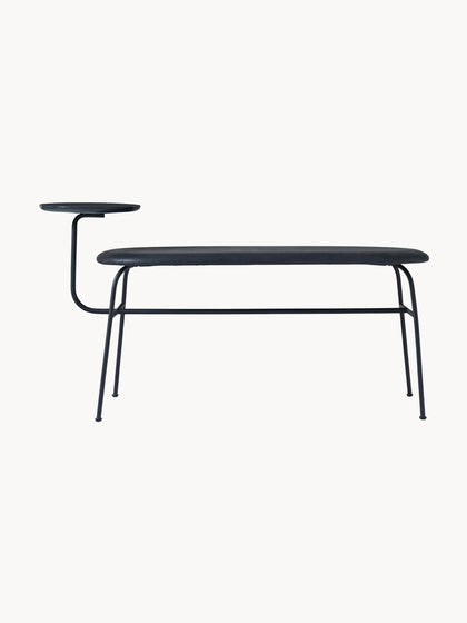 Westwing Banco de cuero Afterroom tablero de mármol