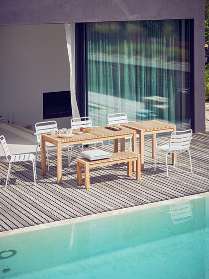 Westwing Banco De Jardín De Madera De Teca Samoa 102 Cm