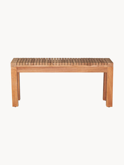 Westwing Banco de jardín de madera de teca Samoa 102 cm