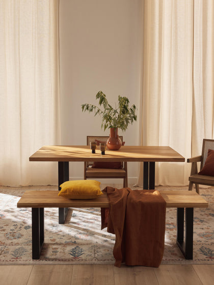 Westwing Banco De Madera De Roble Oliver Tamaños Diferentes