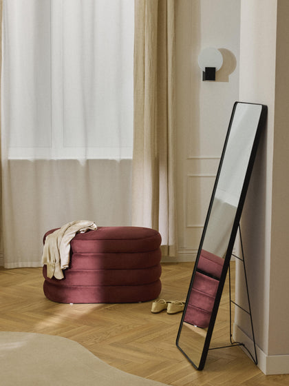 Westwing Banco Pequeño Tapizado En Terciopelo Con Espacio De Almacenamiento Alto