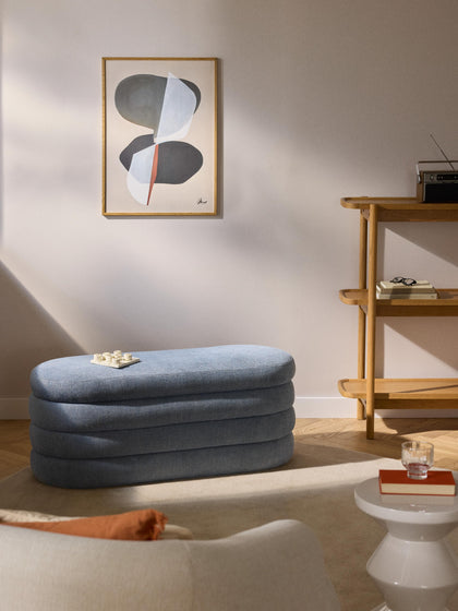 Westwing Banco Tapizado Con Espacio De Almacenamiento Alto