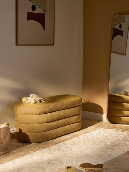 Westwing Banco Tapizado Con Espacio De Almacenamiento Alto