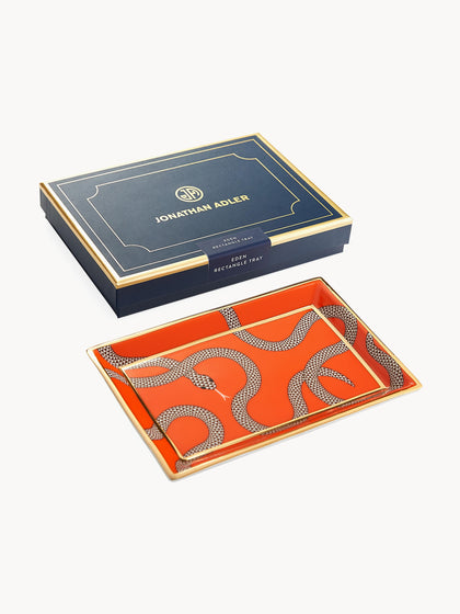 Westwing Bandeja Decorativa Con Detalle De Oro Eden