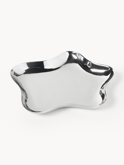 Westwing Bandeja decorativa de acero inoxidable Vine