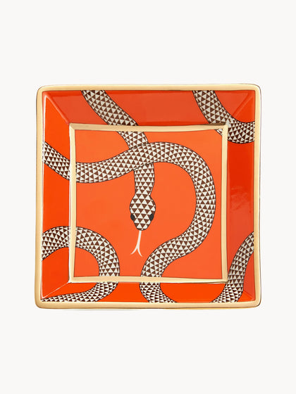 Westwing Bandeja Decorativa De Porcelana Con Oro Eden