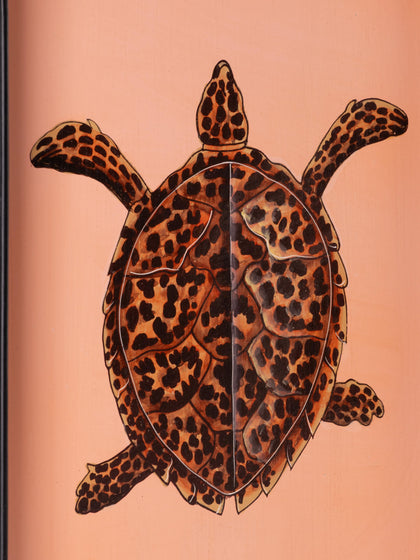 Westwing Bandeja Decorativa Pintada A Mano Con Motivo De Tortuga Fauna