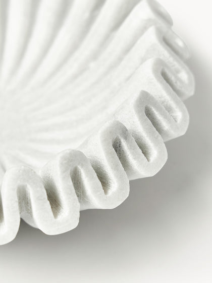 Westwing Bol Decorativo Artesanal De Mármol Santorini Ø 18 Cm