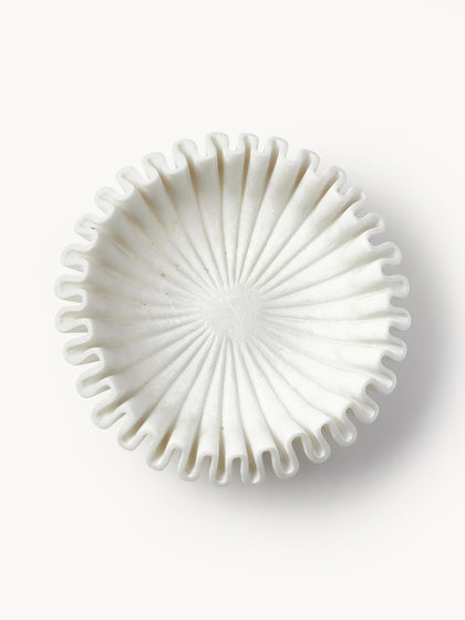 Westwing Bol Decorativo Artesanal De Mármol Santorini Ø 31 Cm
