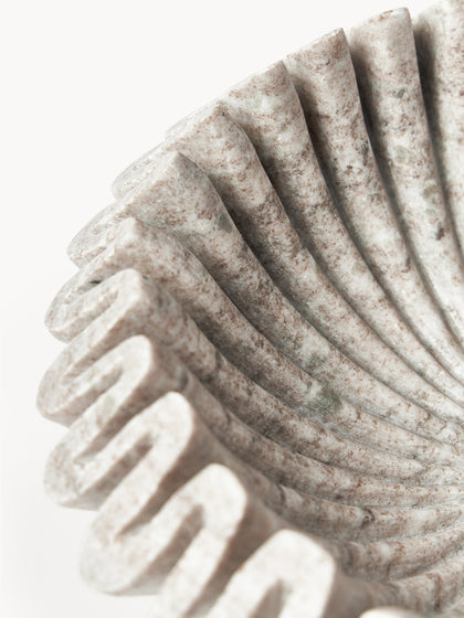 Westwing Bol Decorativo Artesanal De Mármol Santorini Ø 31 Cm