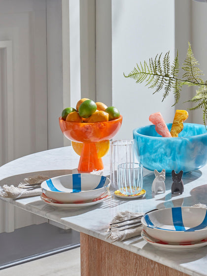 Westwing Bol Decorativo Artesanal En Look Mármol Mustique