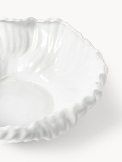 Westwing Bol Decorativo Con Borde Acanalado XL Milazzo
