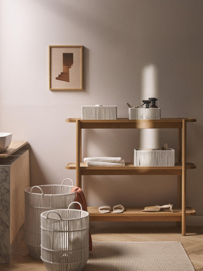 Westwing Cajas De Almacenamiento Artesanales De Cuerda Gabe 3 Uds