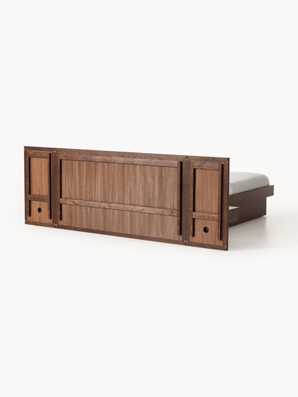 Westwing Cama Con Mesitas De Noche Y Cabecero De Madera Nanto