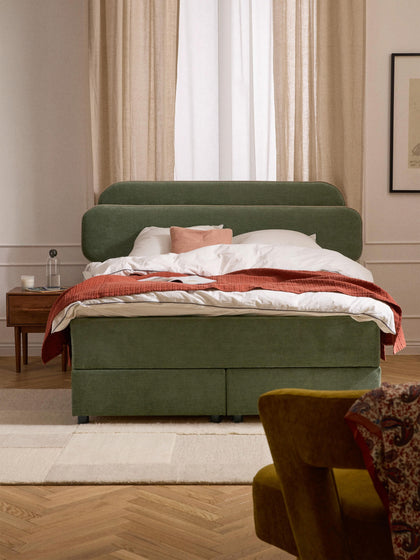 Westwing Cama Continental Con Espacio De Almacenamiento Enrica