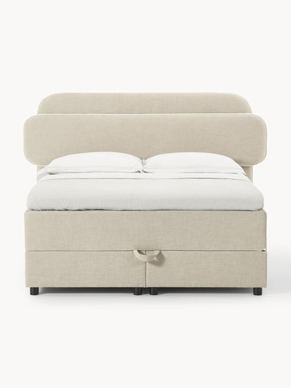 Westwing Cama Continental Con Espacio De Almacenamiento Enrica