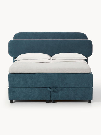 Westwing Cama Continental Con Espacio De Almacenamiento Enrica