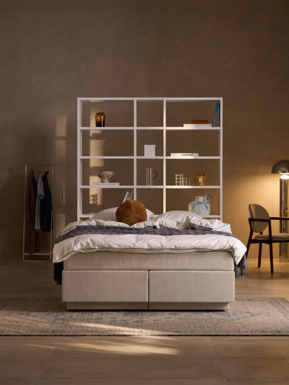 Westwing Cama Continental Con Espacio De Almacenamiento Enya