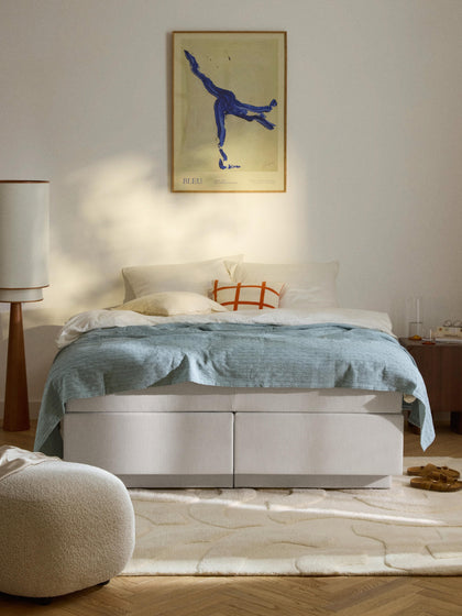 Westwing Cama Continental Con Espacio De Almacenamiento Enya