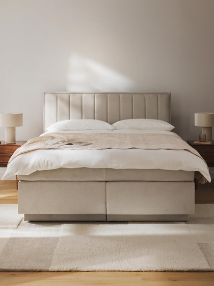 Westwing Cama Continental Con Espacio De Almacenamiento Livia