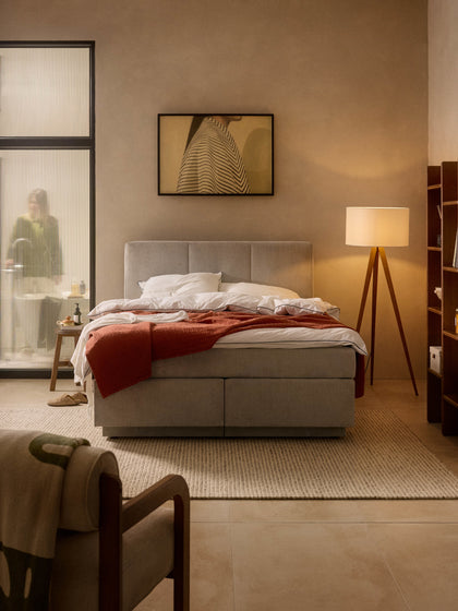 Westwing Cama Continental Con Espacio De Almacenamiento Oberon